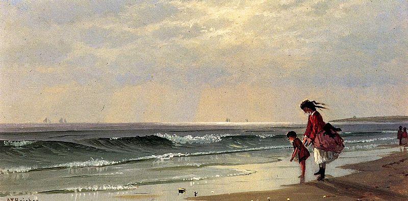 Alfred Thompson Bricher At the Shore Germany oil painting art